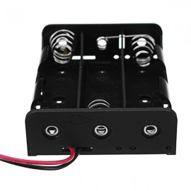 New Version DC 11.1V 3 Slot 3 Series 18650 Battery Holder Box Case With 2 Leads And Spring