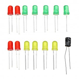 DIY 51 Single Chip Traffic Light Kit Electronic Production DIY LED Flash Kit