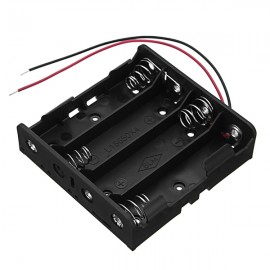 3pcs New Version DC 14.8V 4 Slot 4 Series 18650 Battery Holder Box Case With 2 Leads And Spring