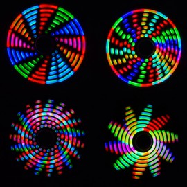 3pcs Geekcreit DIY Full Color Rotating POV DIY LED Flash Kit Hand Spinner Electronic Kit