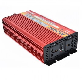 2000W/3000W DC 12V/24V To AC 110V/220V LED Power Inverter Converter USB Charger With Power Cord