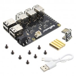 X150 9-Port USB Hub / Power Supply Expansion Board for Raspberry Pi