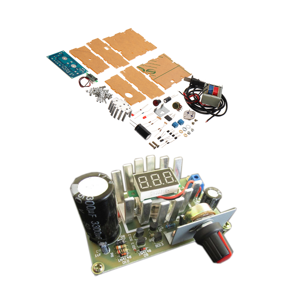 DIY 3DD15 Adjustable Regulated Power Supply Module Kit Output Short Circuit Protection Series