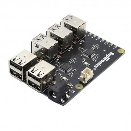 X150 9-Port USB Hub / Power Supply Expansion Board for Raspberry Pi