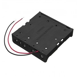 10pcs New Version DC 14.8V 4 Slot 4 Series 18650 Battery Holder Box Case With 2 Leads And Spring