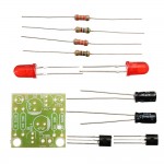 3pcs DC 3-14V DIY Simple LED Red Flash Circuit Kit DIY Multiharmonic Oscillating Electronic