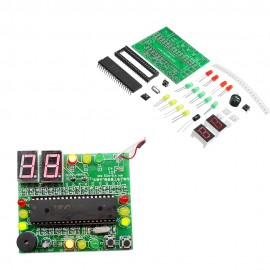 3pcs DIY 51 Single Chip Traffic Light Kit Electronic Production DIY LED Flash Kit