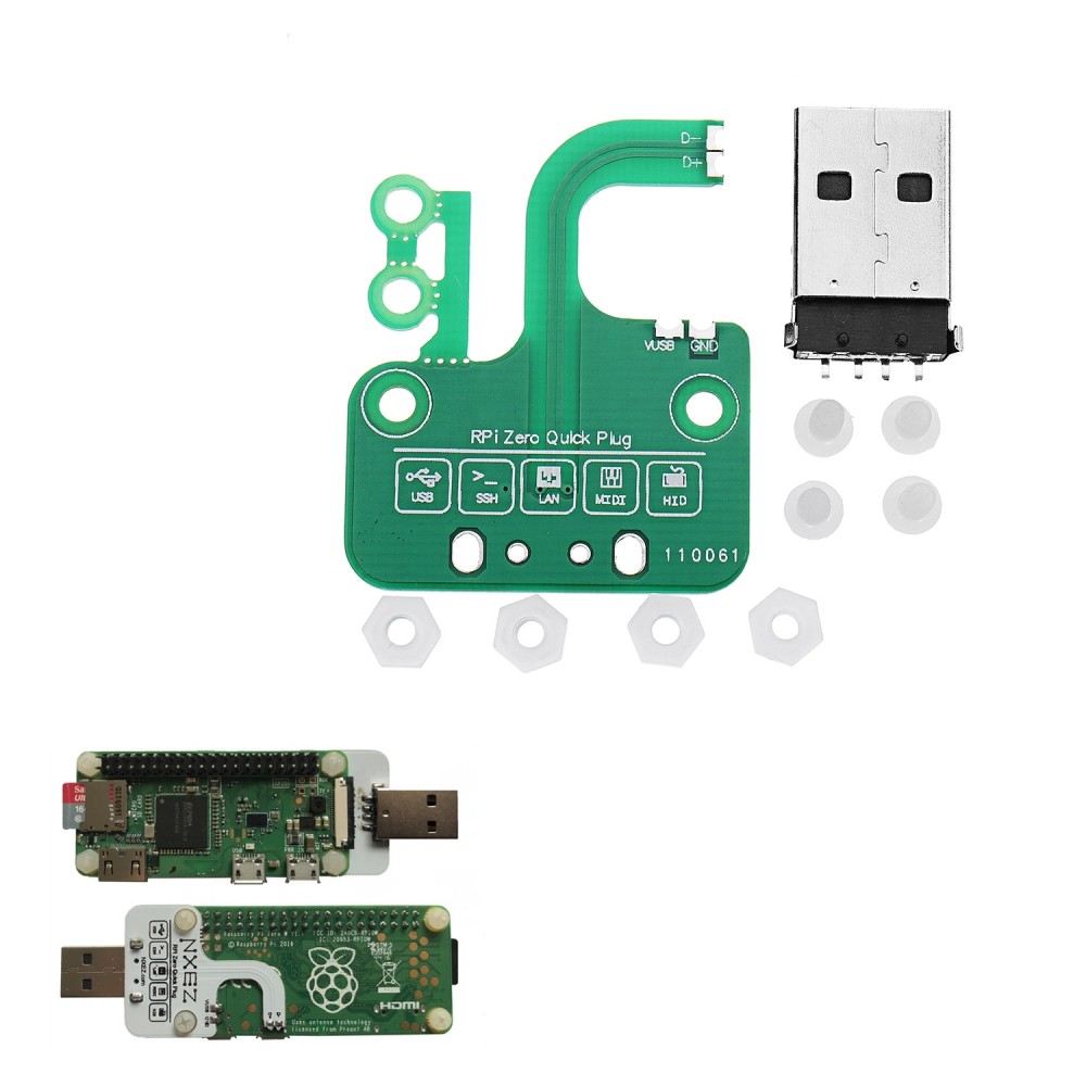 BadUSB Zero Quick Plug For Raspberry Pi Zero v1.3/ Zero W