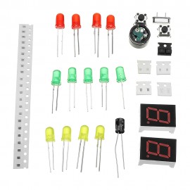 DIY 51 Single Chip Traffic Light Kit Electronic Production DIY LED Flash Kit