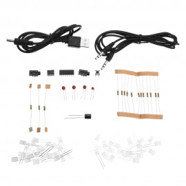 EQKIT Audio Spectrum 8×4 DIY Kit Level Indicator Voice Spectrum Lights Red+Blue Colorful Display