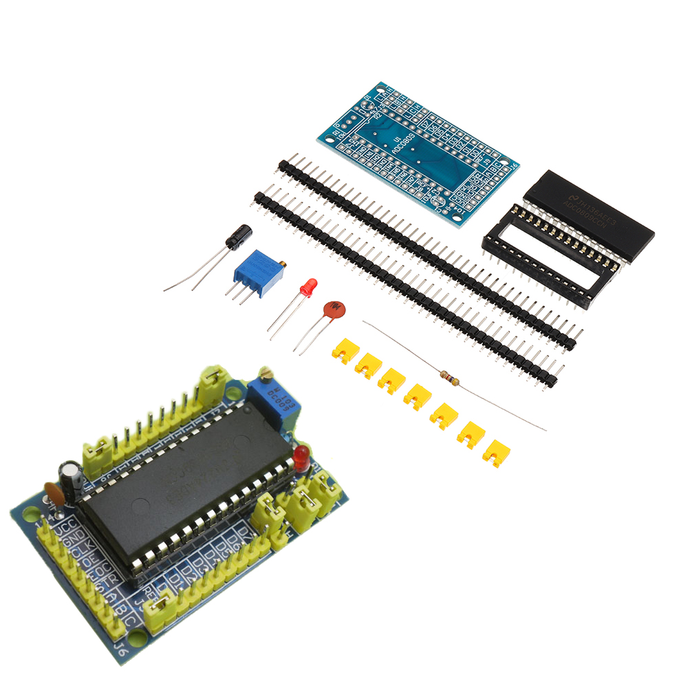 ADC0809 Module Eight Bit 8 Parallel AD Conversion Module With Program Circuit Analog To Digital