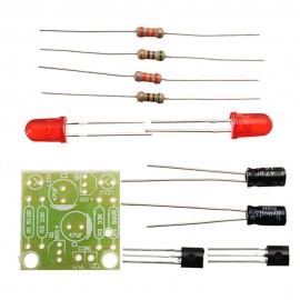 30pcs DC 3-14V DIY Simple LED Red Flash Circuit Kit DIY Multiharmonic Oscillating Electronic