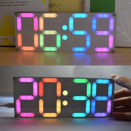 Geekcreit Large Size Rainbow Color Digital Tube DS3231 Clock DIY Kit