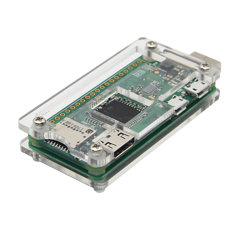 Transparent Acrylic Case For Raspberry Pi Zero W USB-A Addon BadUSB Board